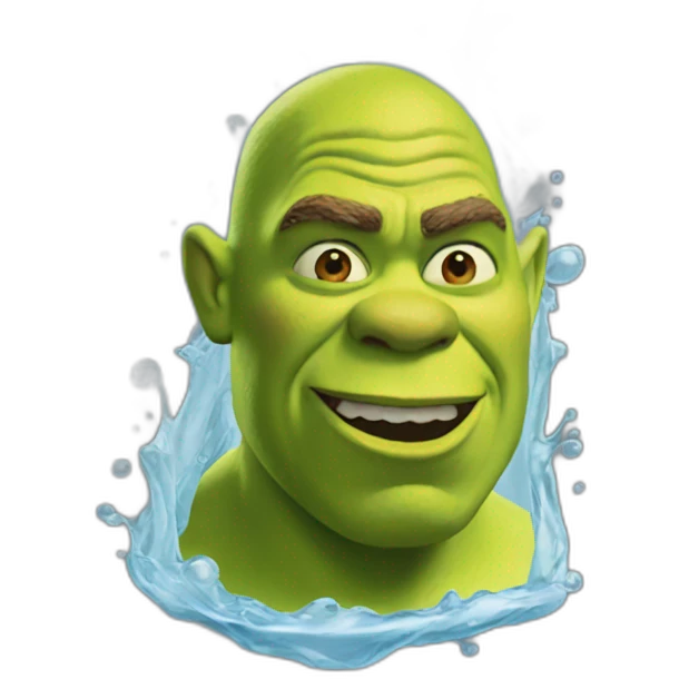 Shrek fluid emoji