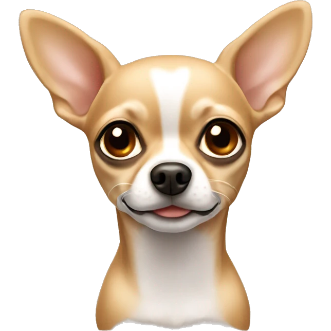 tan chihuahua with brown eyes  emoji
