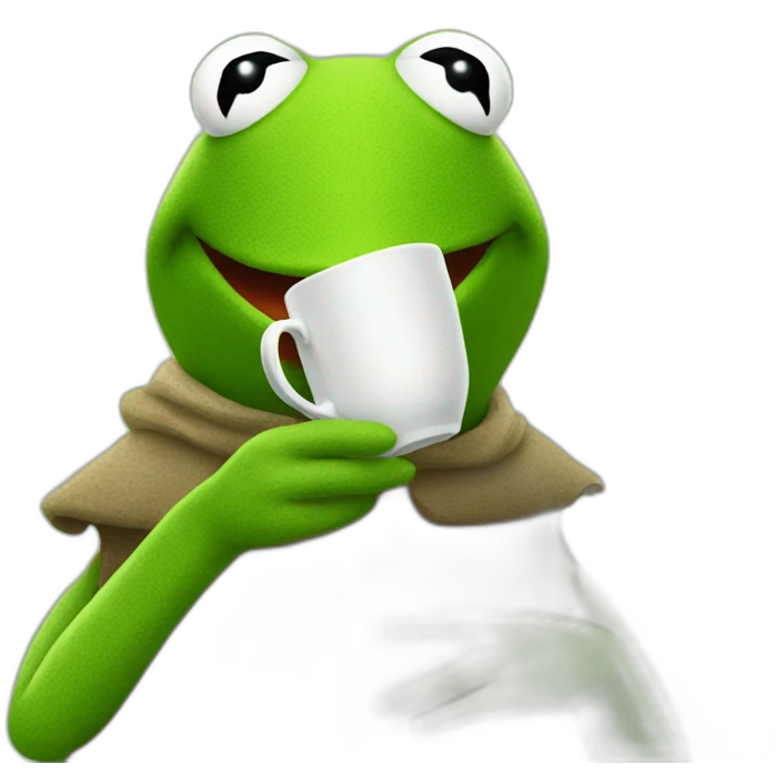 kermit drinking tea emoji