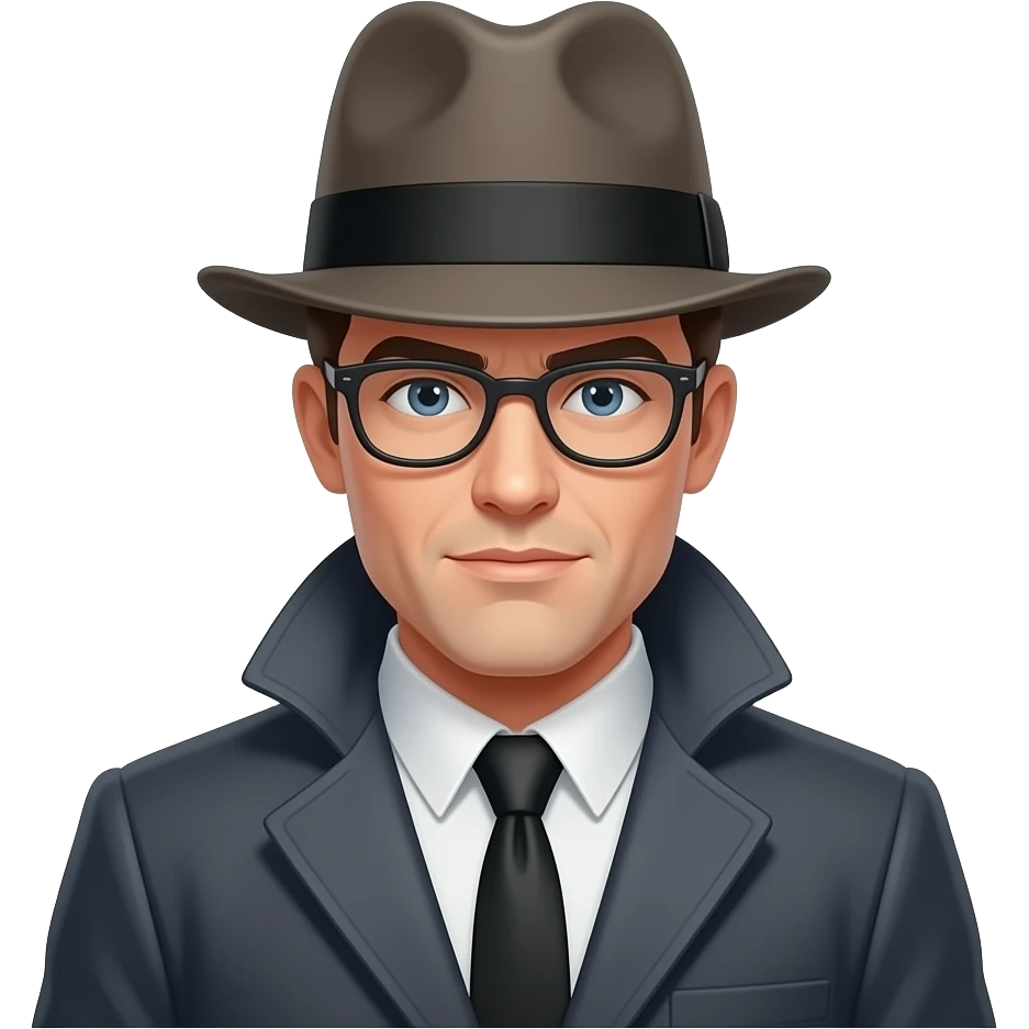 a detective book, the "detective" is on the cover emoji