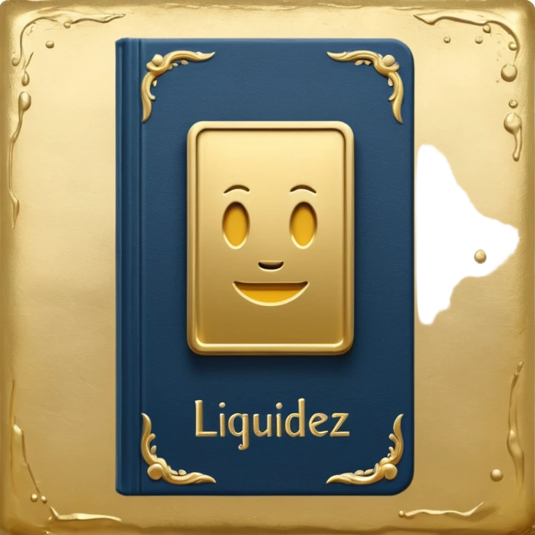 genera un libro que en la portada diga " liquidez" emoji