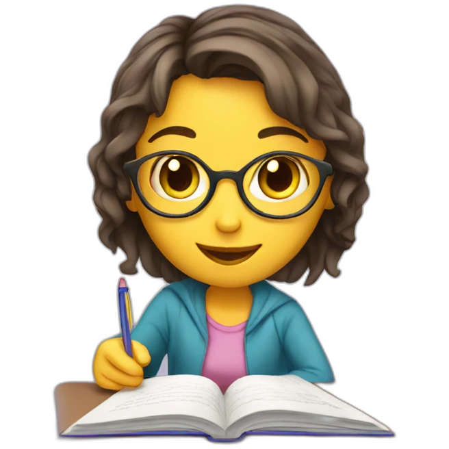 girl_doing_homework emoji