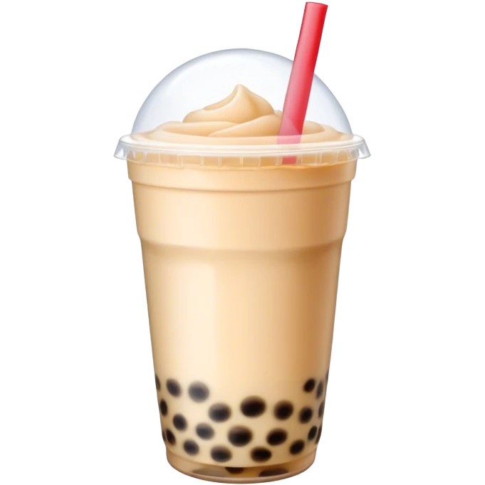 Yakult shaped bubble tea emoji