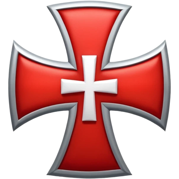 the red cross of the knights templar emoji