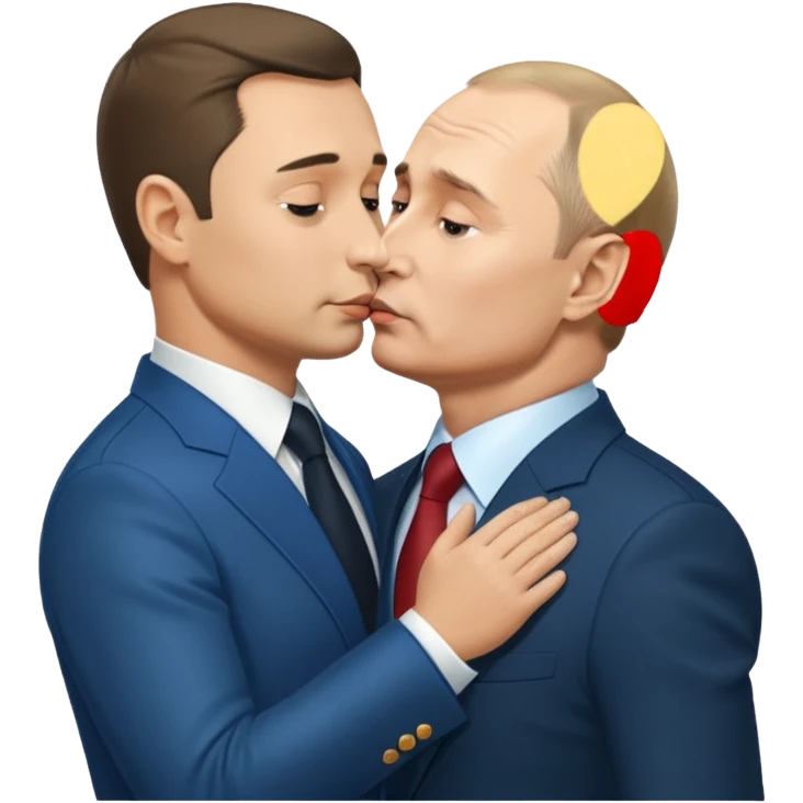 zelensky president ukraine kiss putin ass emoji