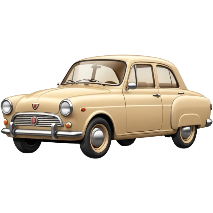 Beige retro car emoji