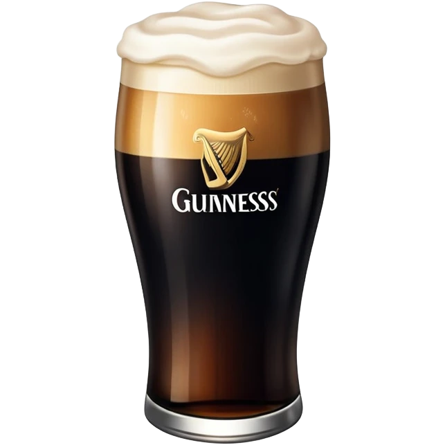 Creamy pint of Guinness emoji