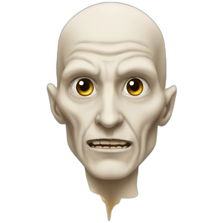 Voldemort, slits for nose emoji