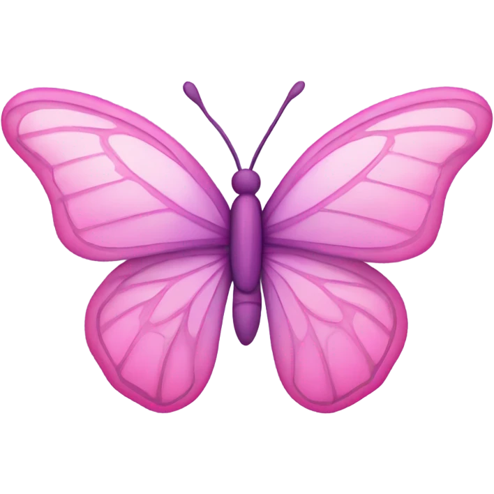 Pink butterfly emoji