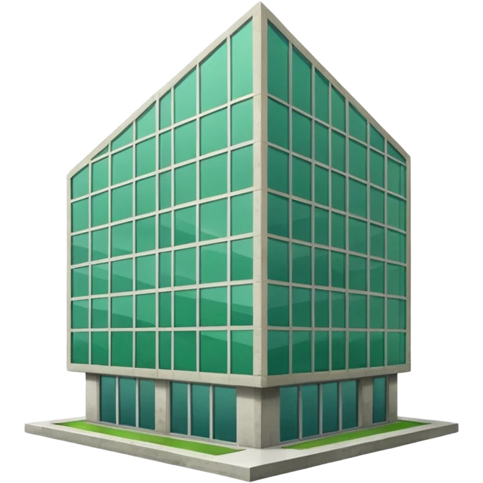 a green building emoji