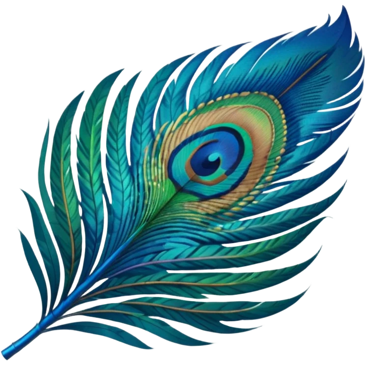 Peacock feather emoji