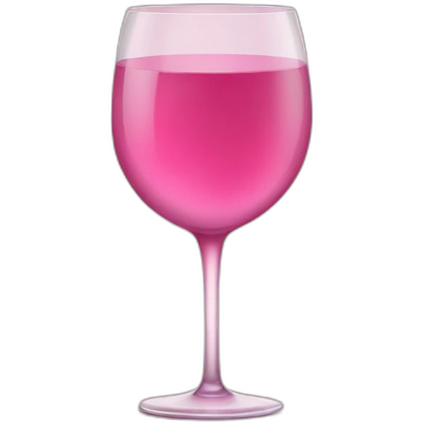 pink wine glass emoji