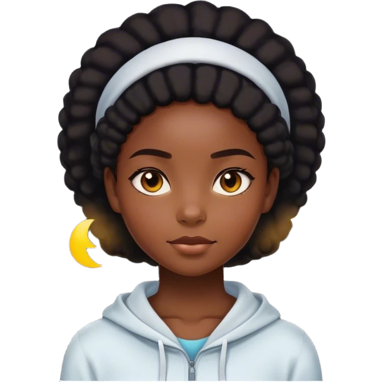 black girl wellness emoji
