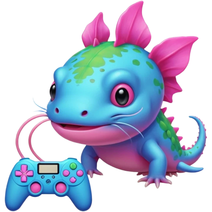 Axolotl gaming emoji