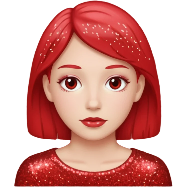 glitter red user emoji