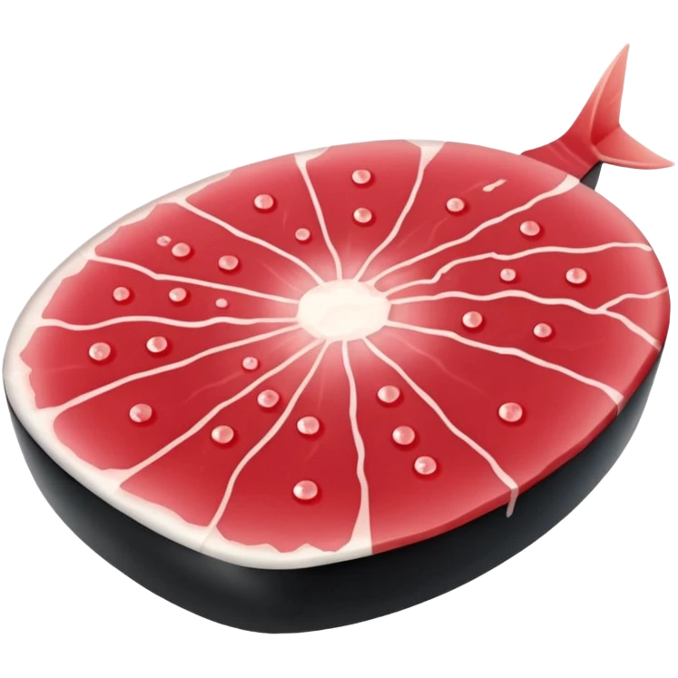 Please make me a piece of tuna sashimi emoji