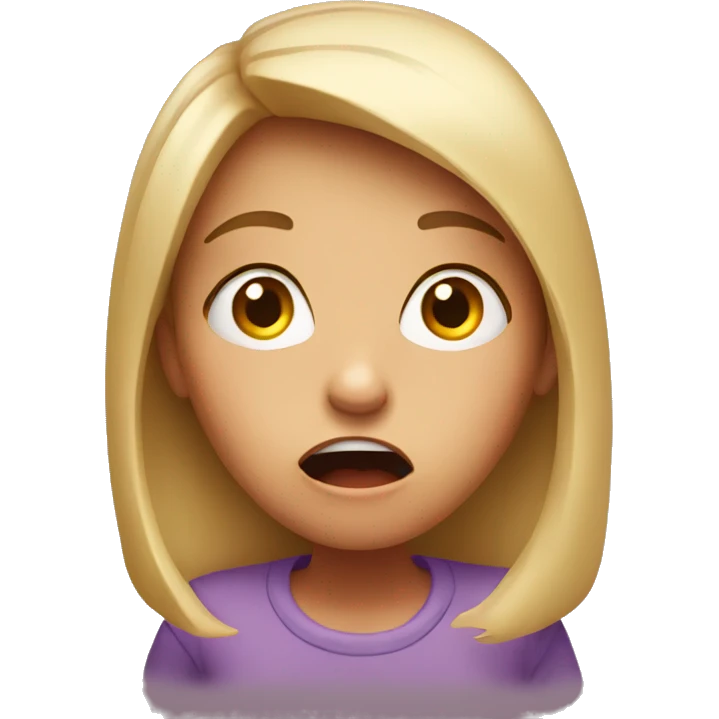 Shocked girl emoji