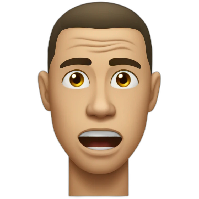Ronaldo crying siuuuuuu emoji