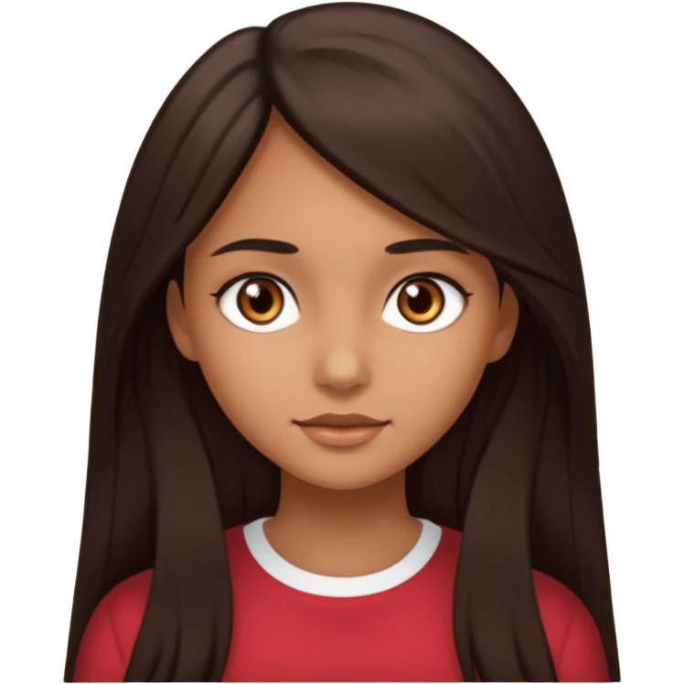 Tengo el cabello largo soy morena Tengo los ojos café oscuro y soy chica  emoji