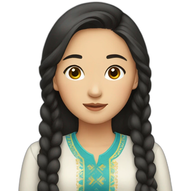 kazakh girl emoji