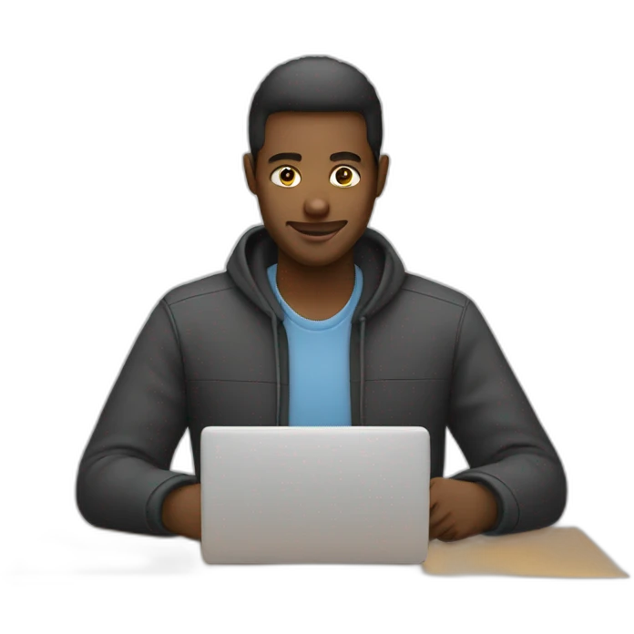 Programmer working on laptop emoji