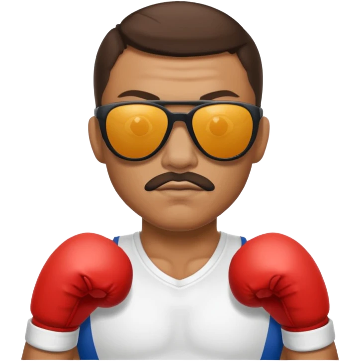 French Boxer With sunglasess emoji