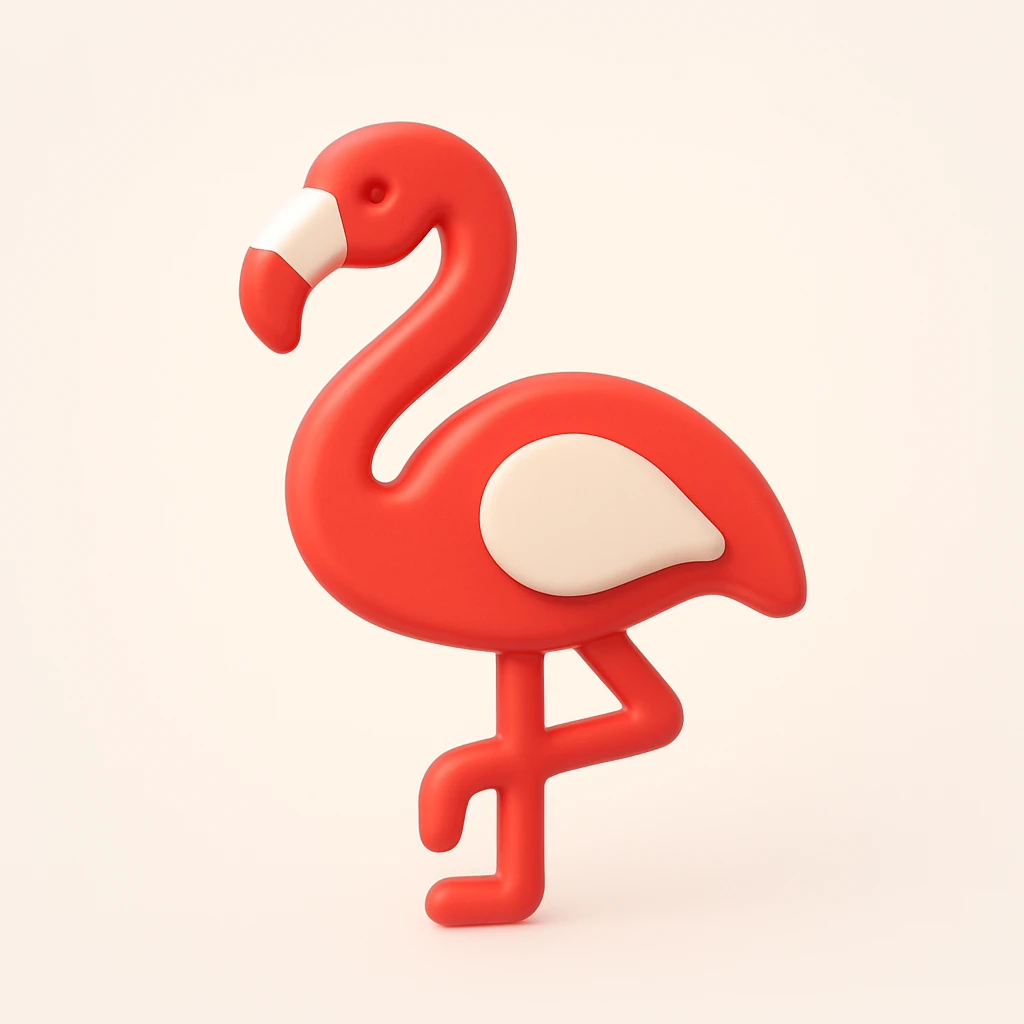 flamingo emoji