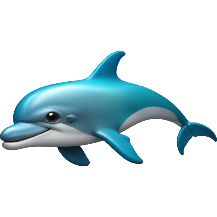 Dolphin with scuba gear on emoji