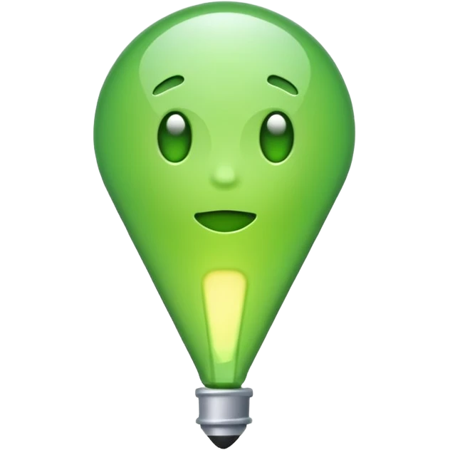 make exclamation Point in light green color  emoji