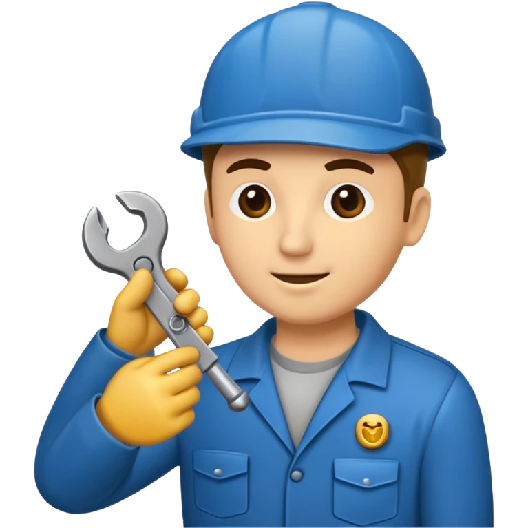 Mach mir einen auto mechaniker mit schrauben schlüssel emoji