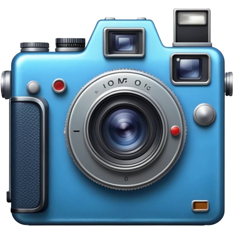 blue old camera emoji