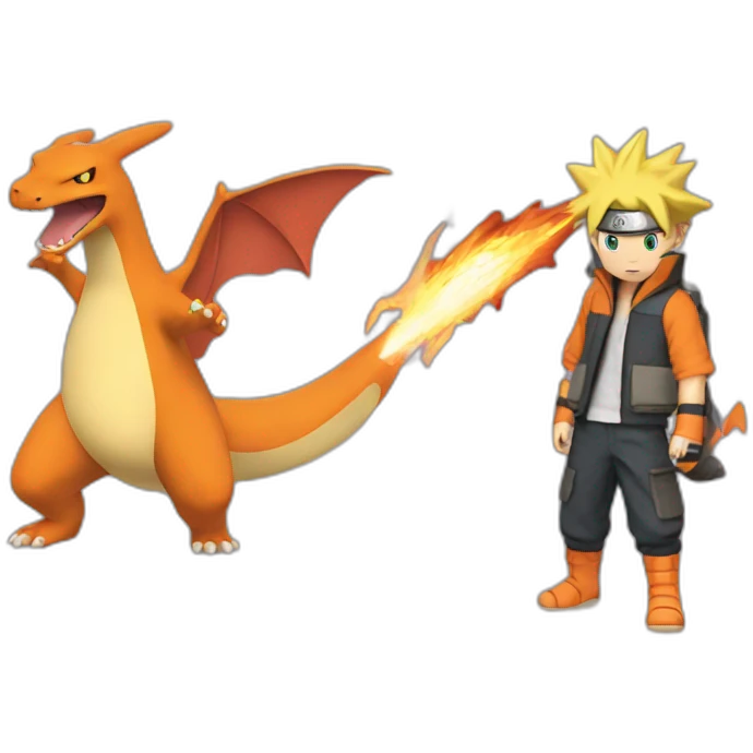 Naruto vs charizard emoji
