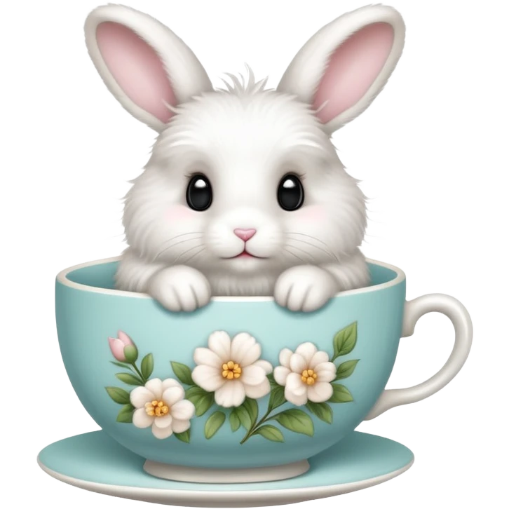bunny in teacup emoji