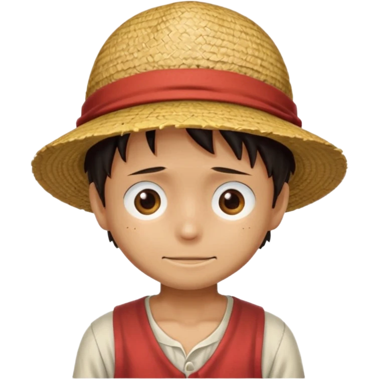 Luffy chapeau de paille que le chapeau emoji