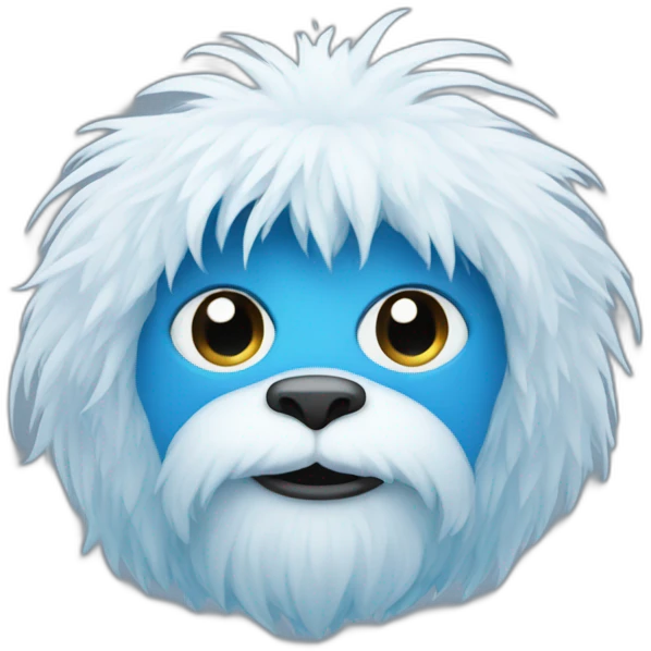 micro bleu yeti emoji