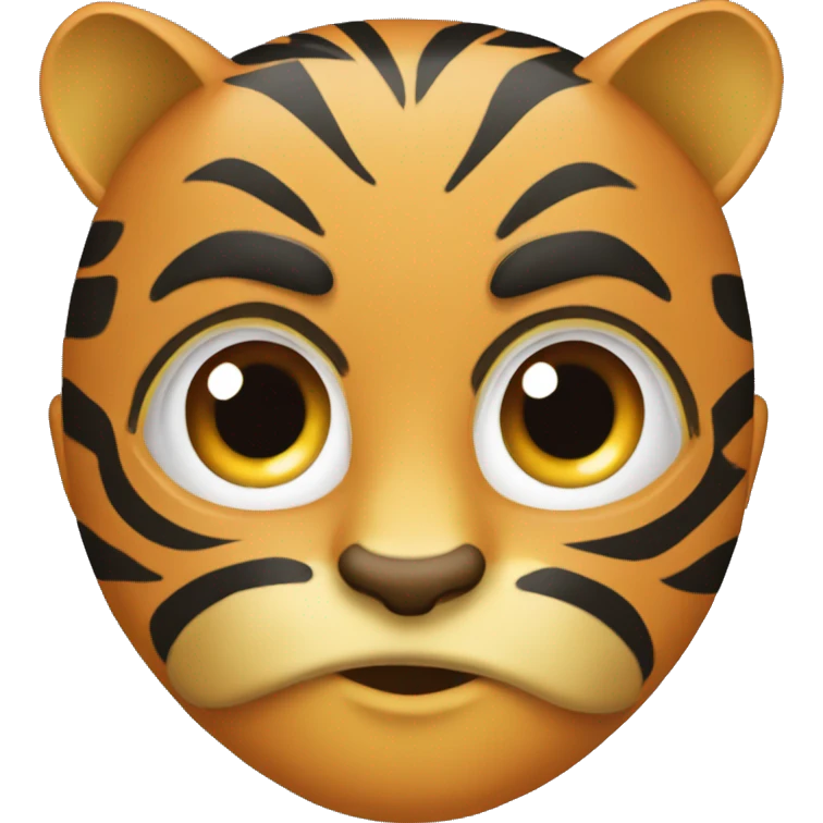máscara de tigre emoji