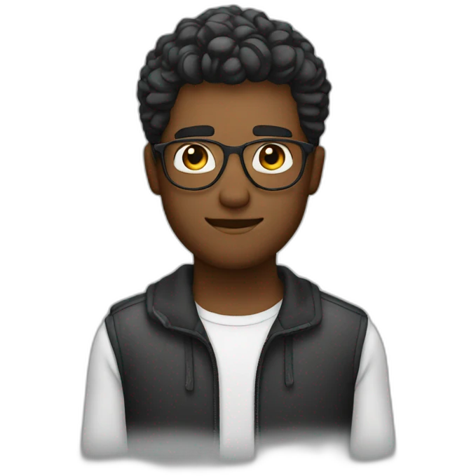 men, littel hair glasess emoji