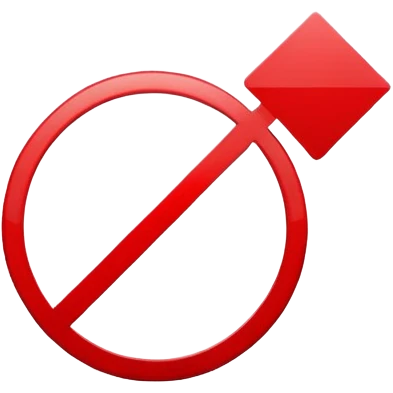 prohibition symbol with red circle and diagonal line emoji