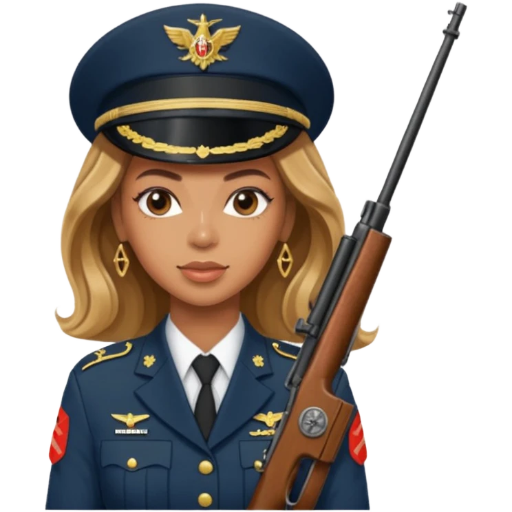 Beyonce shooting riffle  emoji