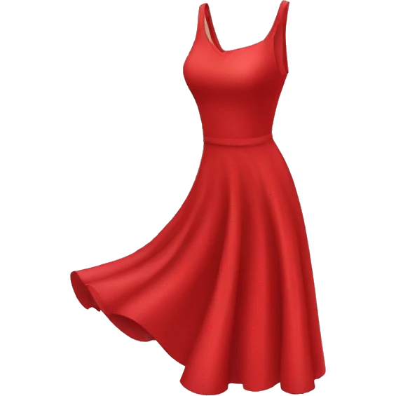 a red dress piece of clothes item only emoji