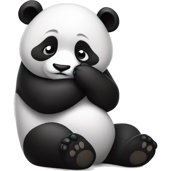 cute panda facepalm emoji