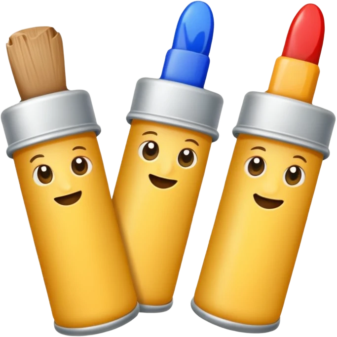 artist paint tubes emoji