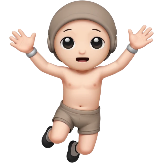 Binding of Isaac jumping cute emoji