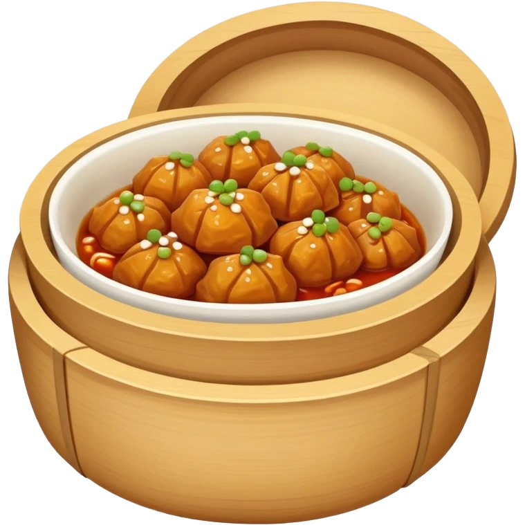 Northeastern Chinese sweet and sour pork Guo Bao Rou crispy outside tender inside, simplified emoji style with bold outlines and bright colors, cartoon style Dongbei specialty dish emoji