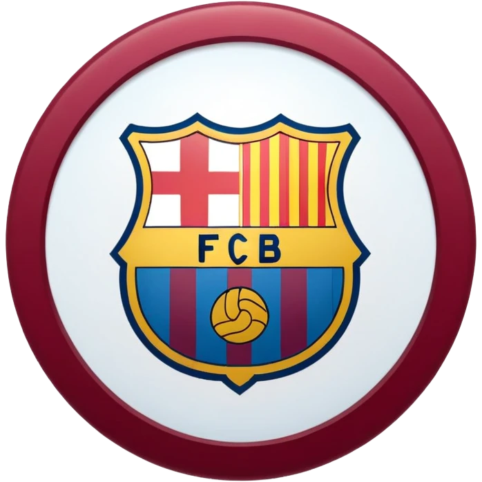 Fc Barcelona logo emoji