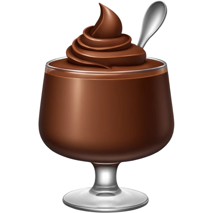 Chocolate mousse emoji