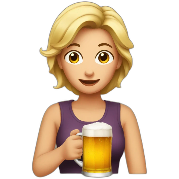 mom drink beer emoji