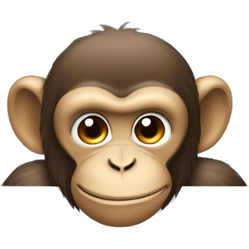 Monkey behind laptop  emoji