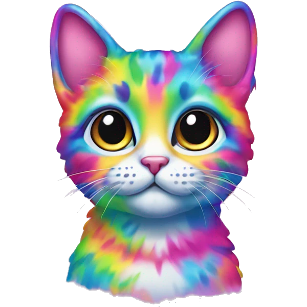 lisa frank cat emoji