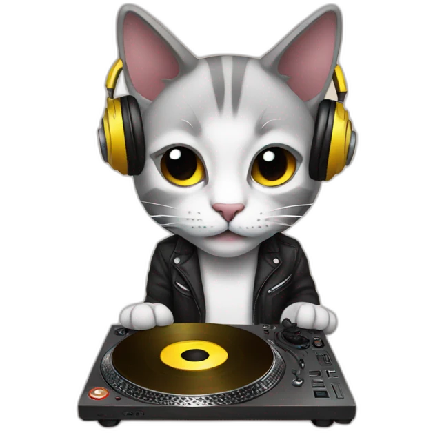 Dj cat emoji